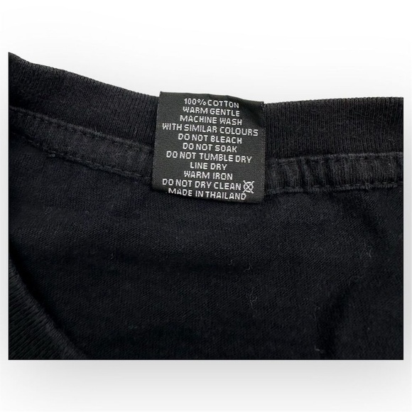 Vintage Liquid Blue Eagle T-Shirt Black Graphic Print - Picture 4 of 5